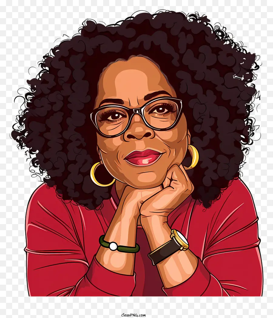 Oprah Winfrey，Desenho PNG
