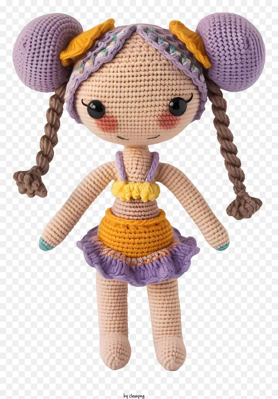 Boneca Amigurumi，Boneca De Crochê PNG