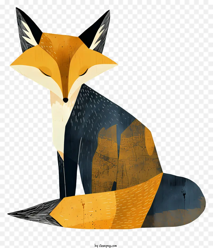 Fox，Pintura Em Aquarela PNG