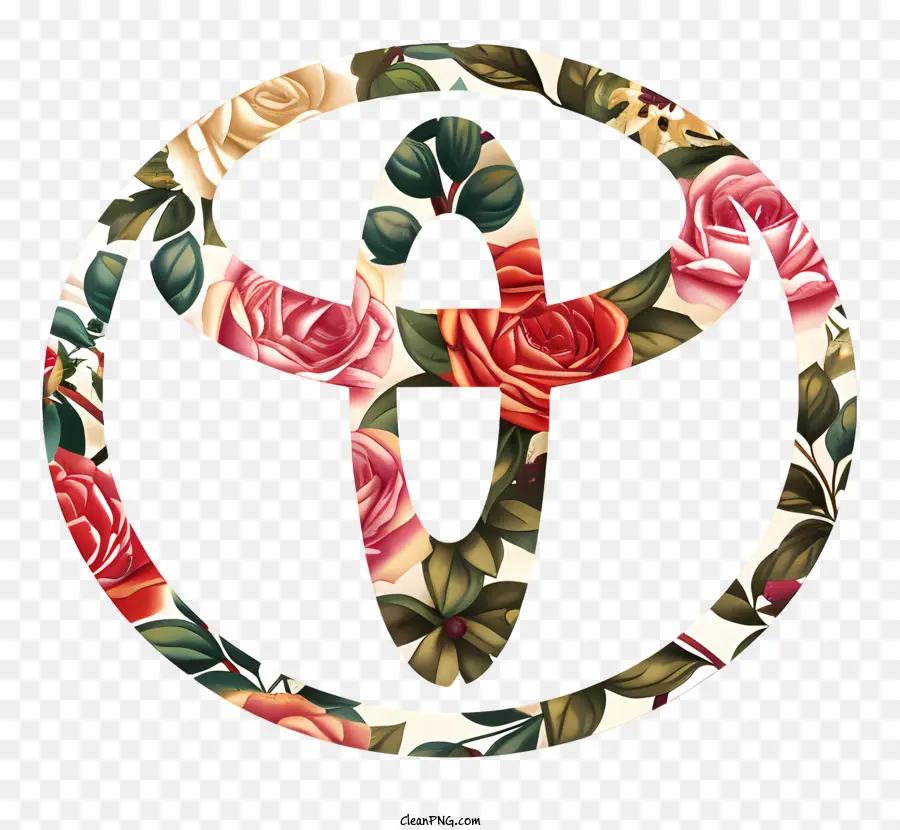 Toyota Logotipo，Design Floral PNG