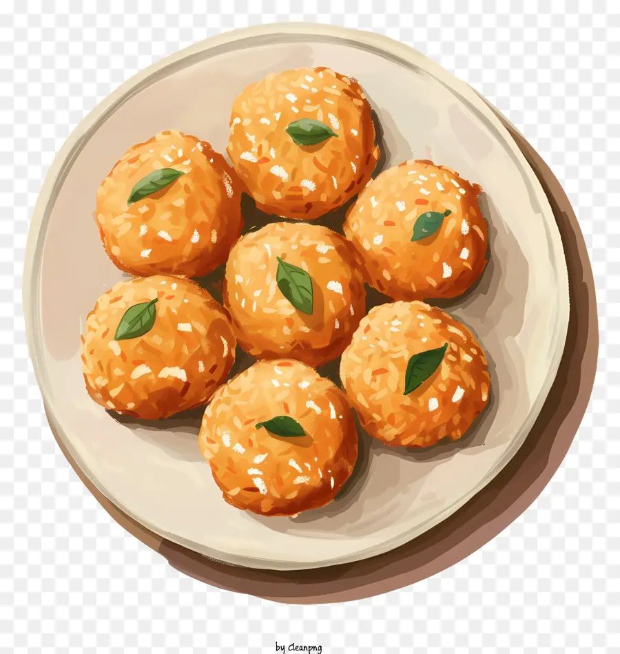 Laddu，Bolas De Gergelim PNG