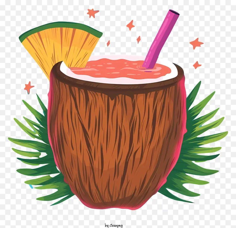 Coco Bebida，Cocktail De Ananás PNG