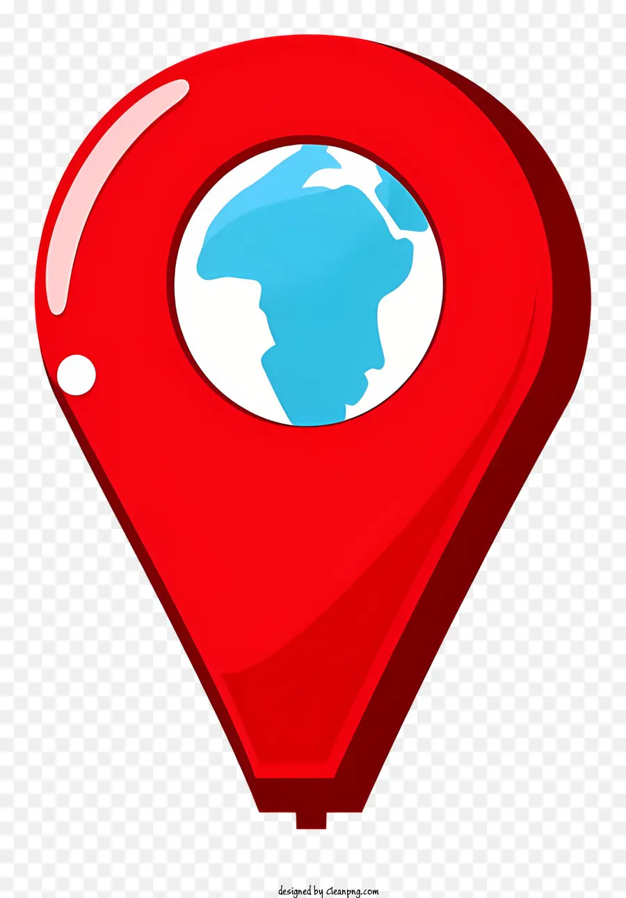 Símbolo De Localização，Pin De Localização Vermelho Com Globo PNG