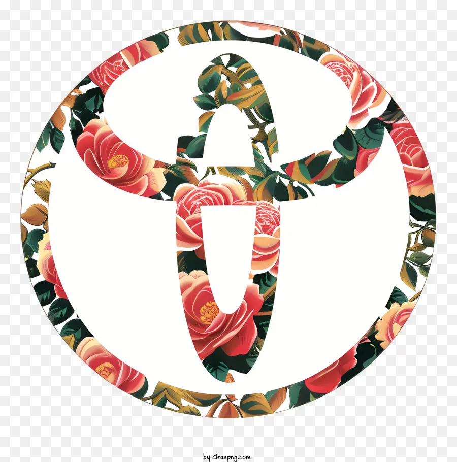 Toyota Logotipo，Design Floral PNG