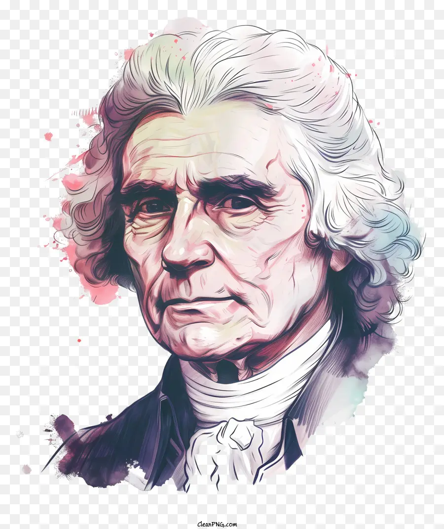 Thomas Jefferson，Pintura De Retrato PNG