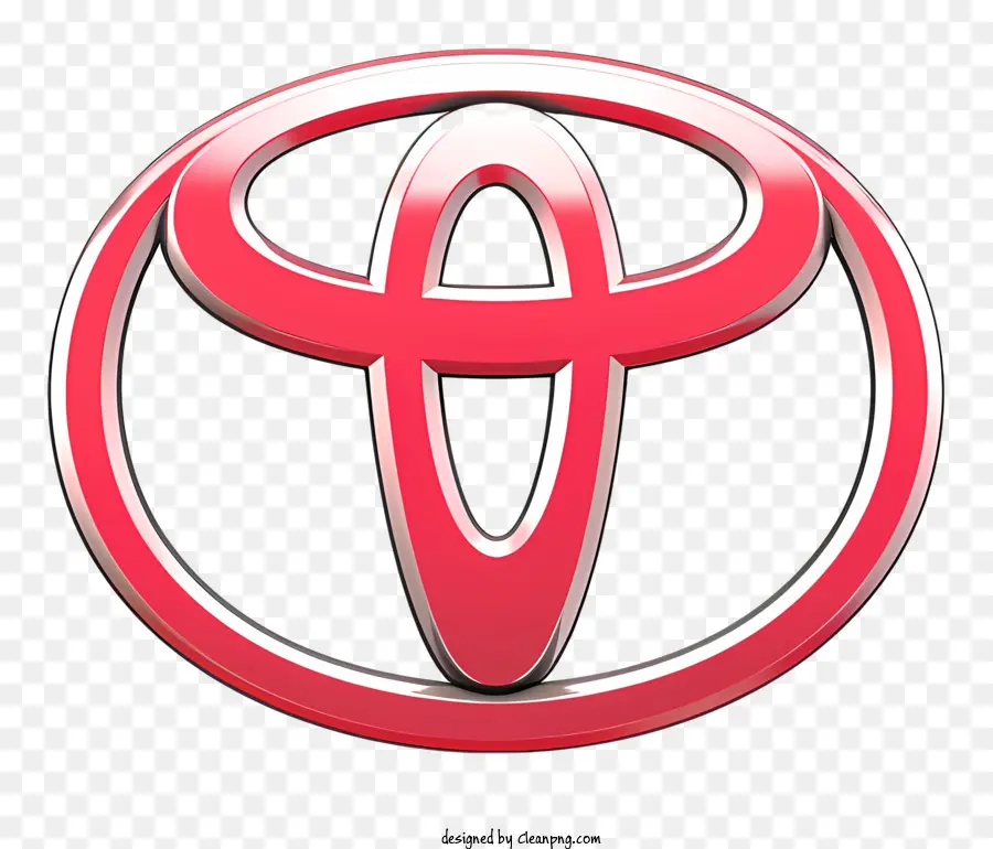 Toyota Logotipo，Logotipo Vermelho E Branco PNG