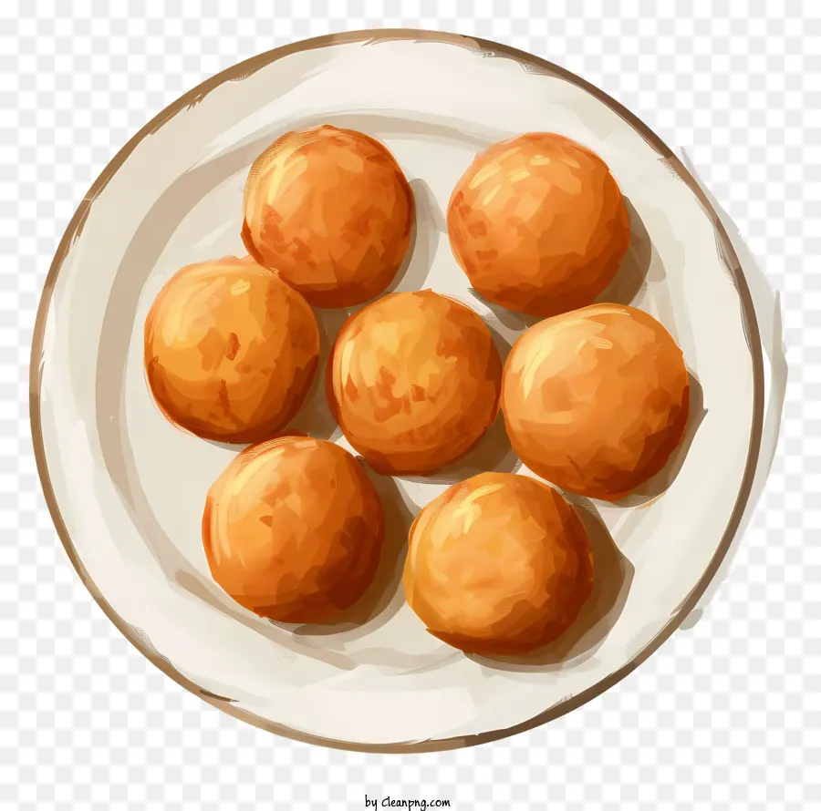 Laddu，Bolas De Massa Frita PNG