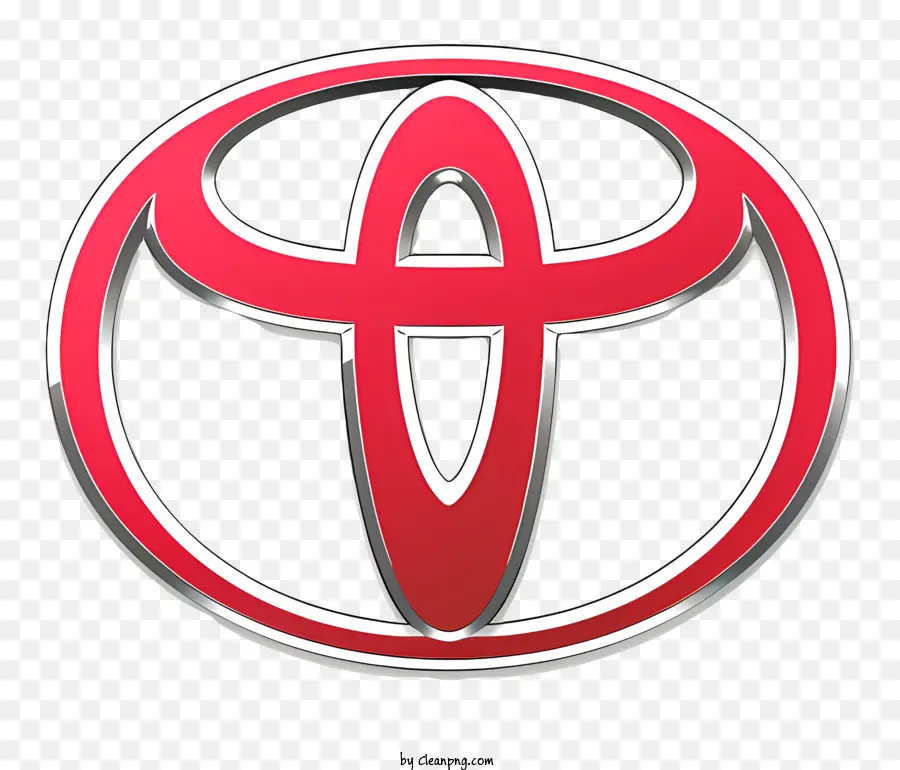 Toyota Logotipo，Esquema De Cores Vermelho E Preto PNG
