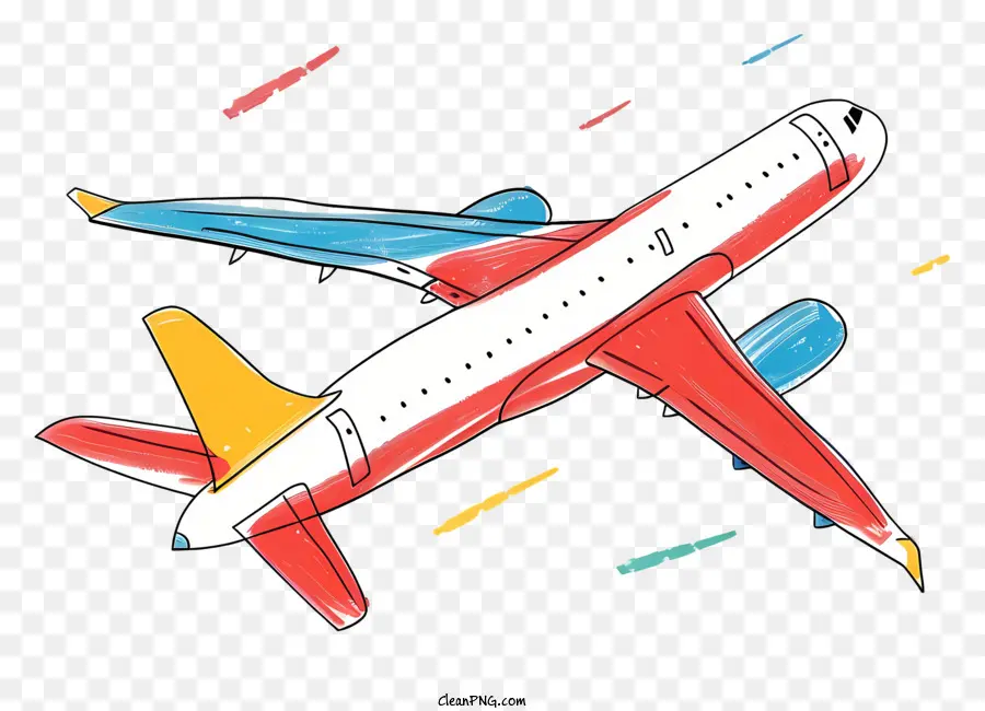 Cartoon Avião，Avião A Jato PNG