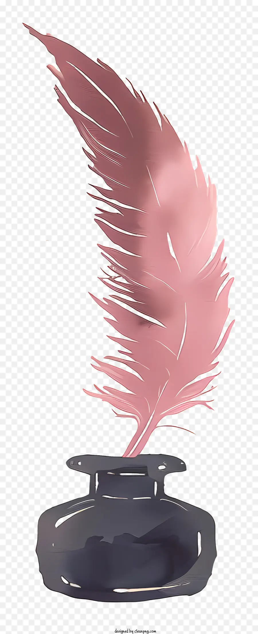Quill Inkwell，Rosa Pena PNG