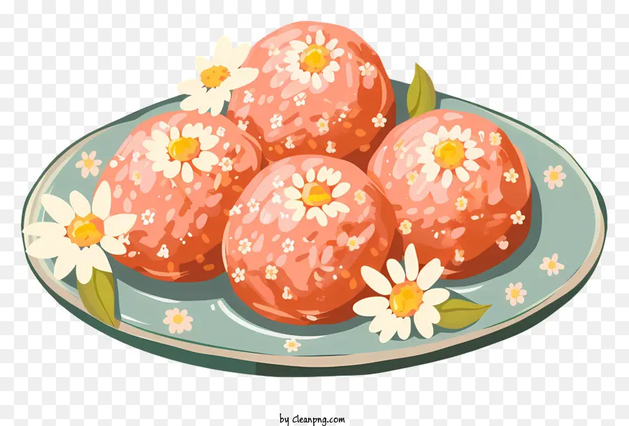 Laddu，Doces Rosa PNG