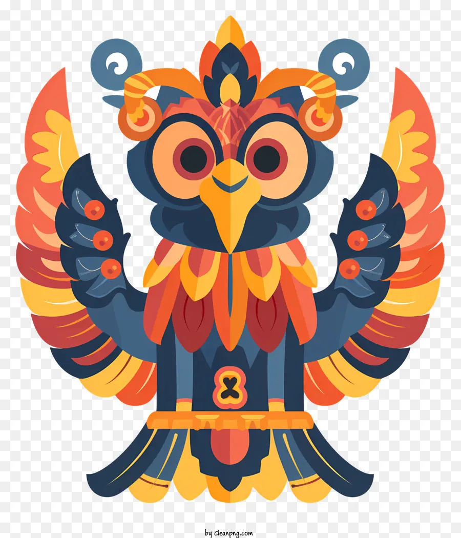 Garuda，Colorido Coruja PNG