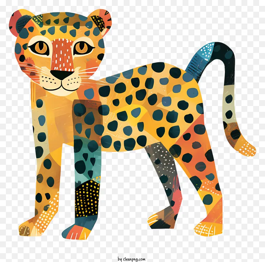 Leopardo Abstrato，Cheetah PNG