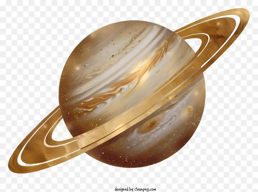 Saturno，Planeta De Ouro PNG