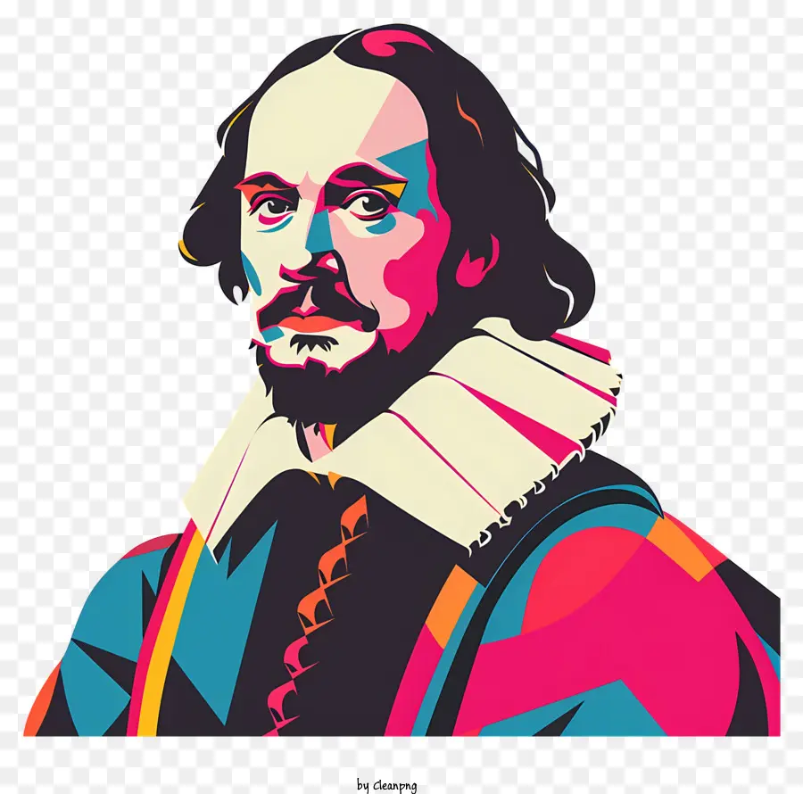 Shakespeare，Homem Com Barba Vermelha PNG