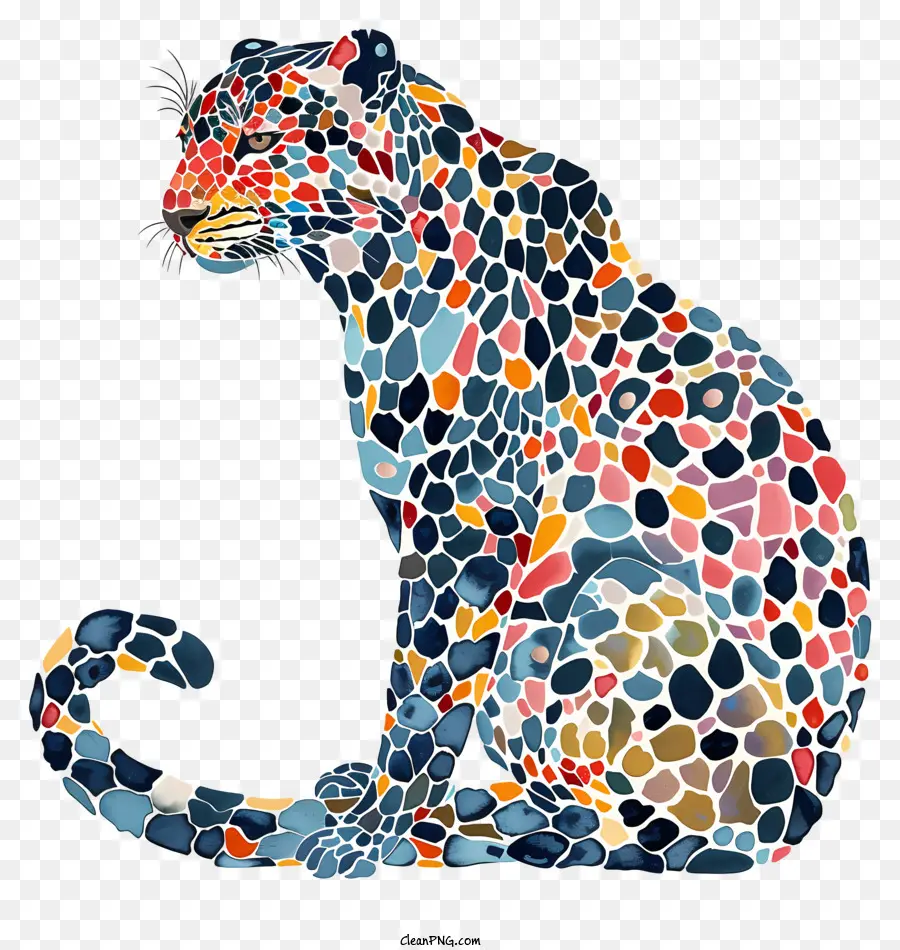 Leopardo Abstrato，Digital Art PNG