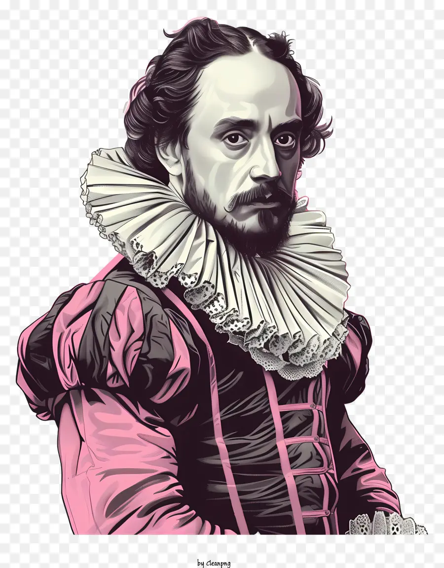 Shakespeare，Camisa Com Babados PNG