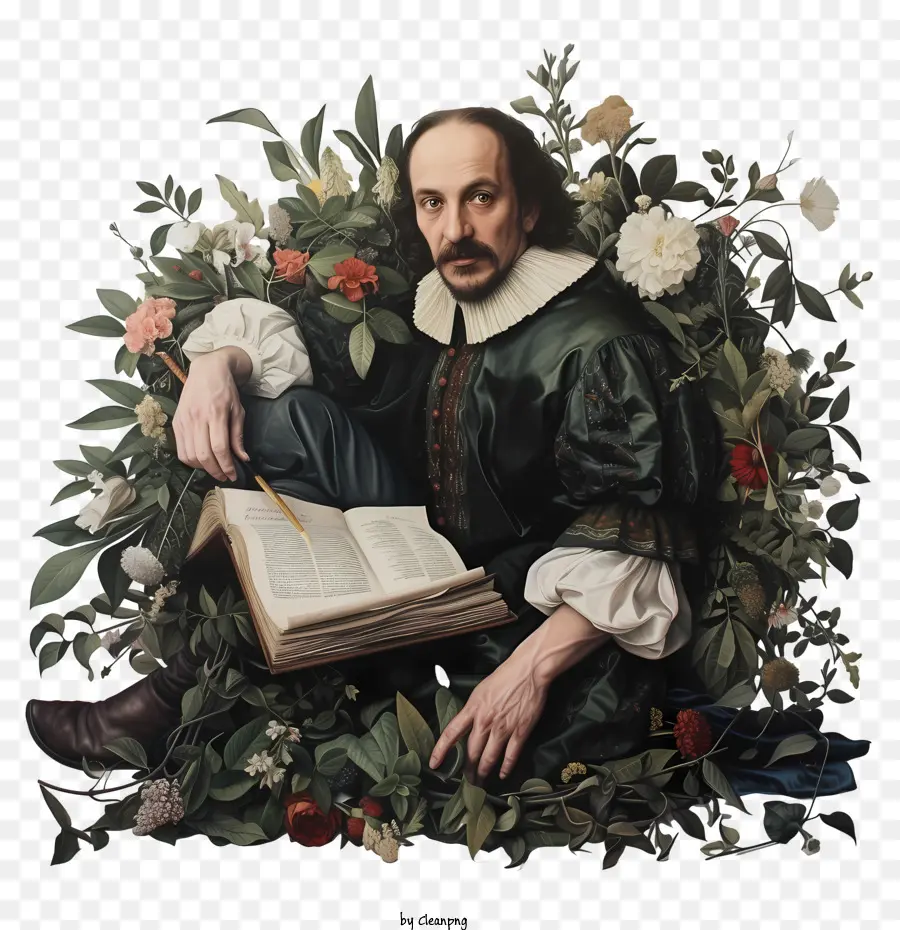 Shakespeare，Homem De Vestido Verde PNG