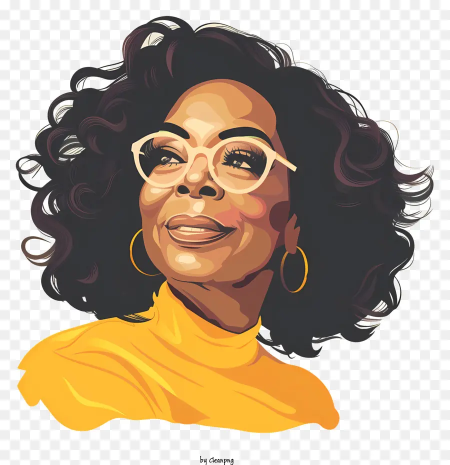 Oprah Winfrey，Mulher Com Cabelo Encaracolado PNG
