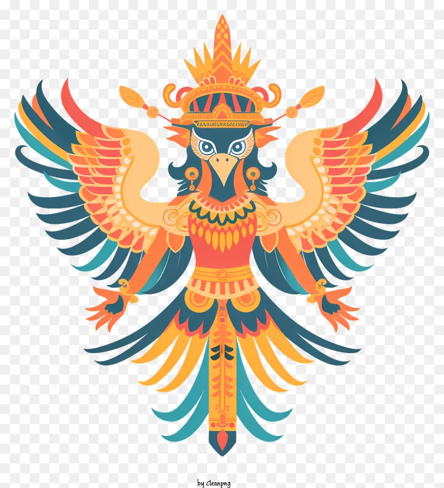 Garuda，Pássaro Ornamentado PNG
