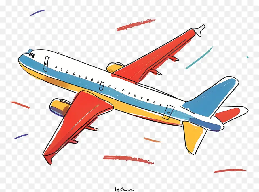 Cartoon Avião，Avião De Pequeno Porte PNG