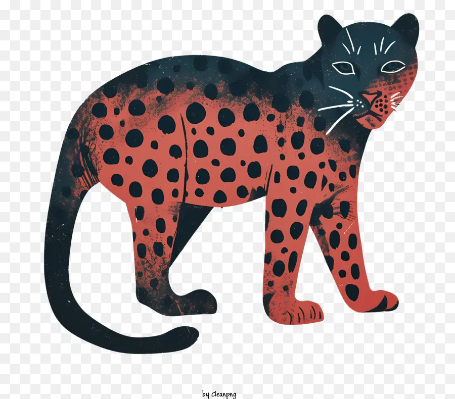 Leopardo Abstrato，Preto Leopardo PNG