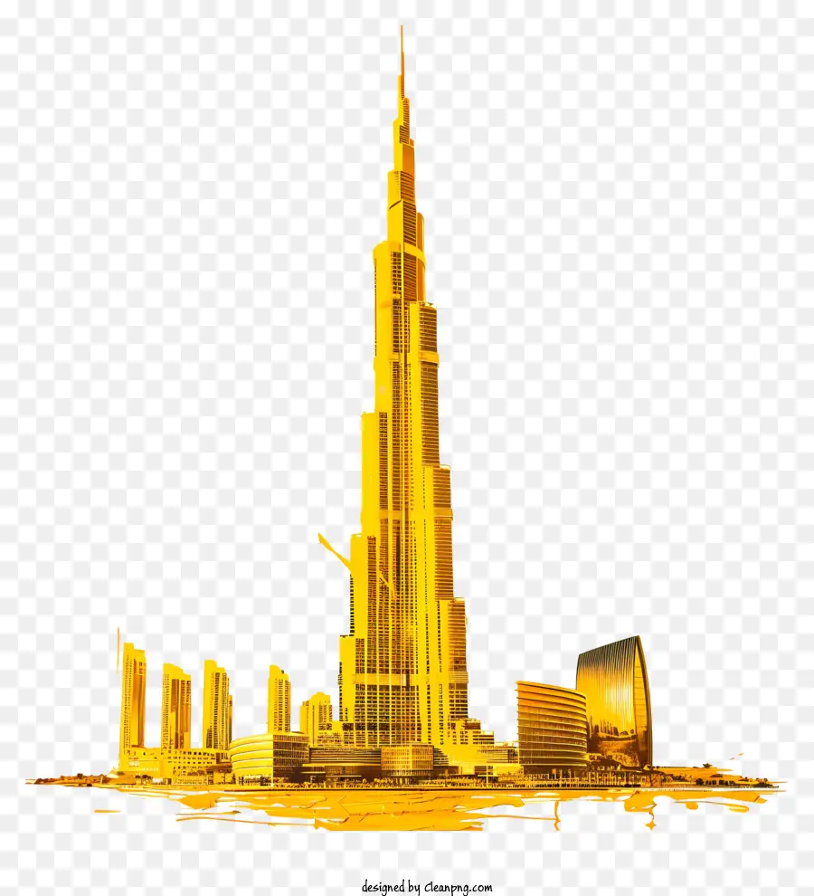 O Burj Khalifa，Edifício Mais Alto PNG