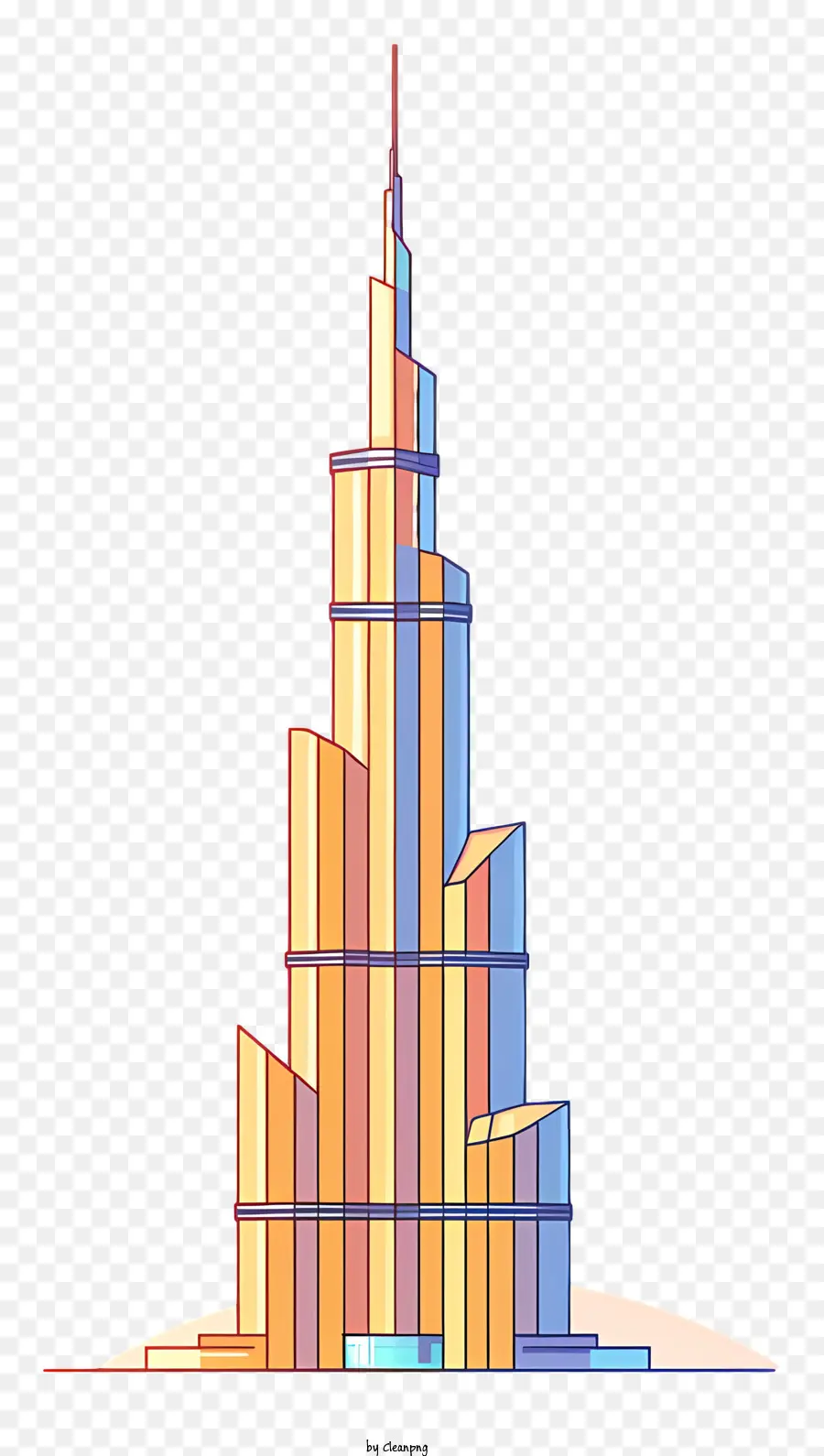 O Burj Khalifa，Construction PNG