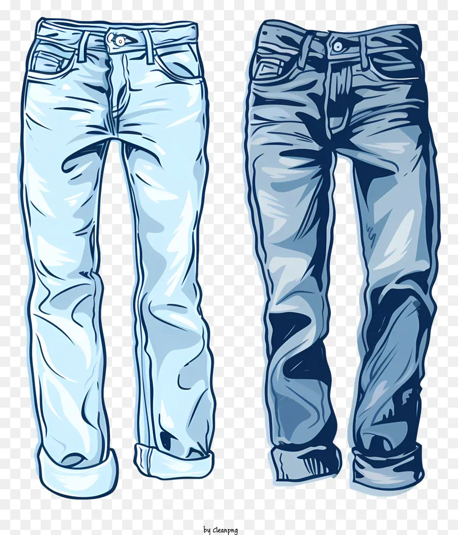 Calças De Brim，Jeans Gastos PNG