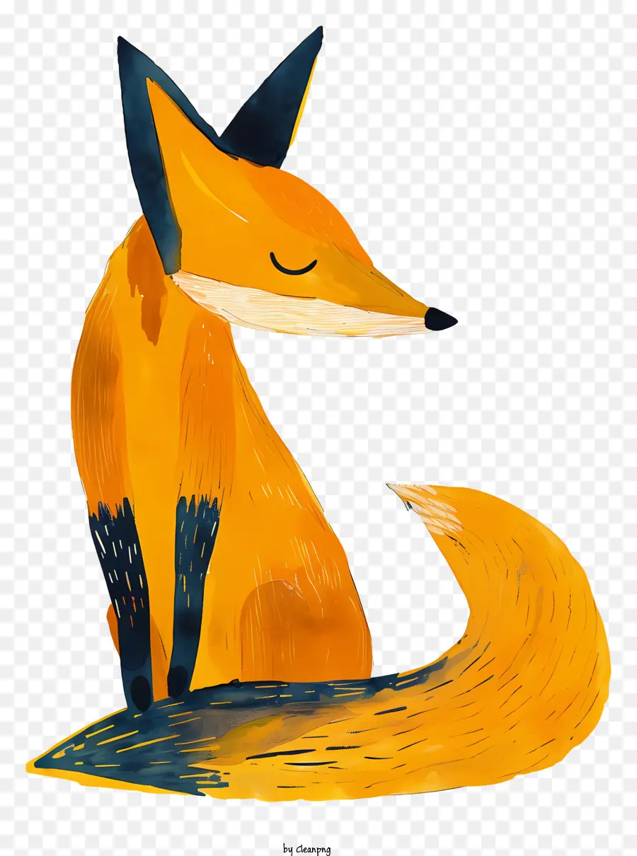 Fox，Amarelo Fox PNG