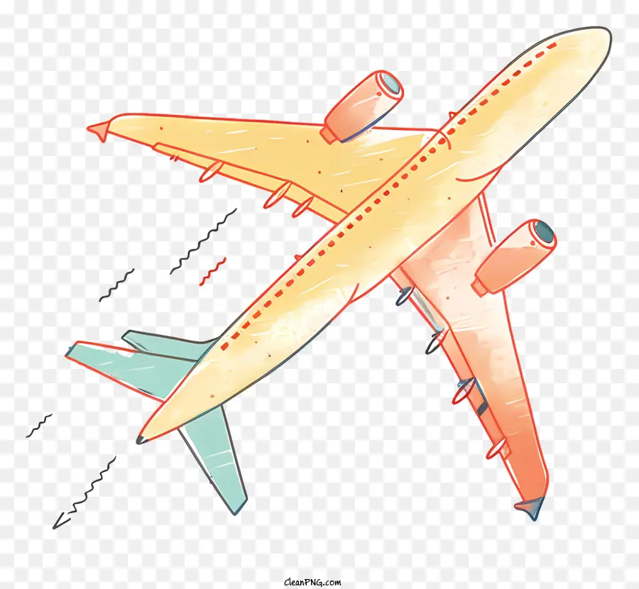 Cartoon Avião，De Avião PNG
