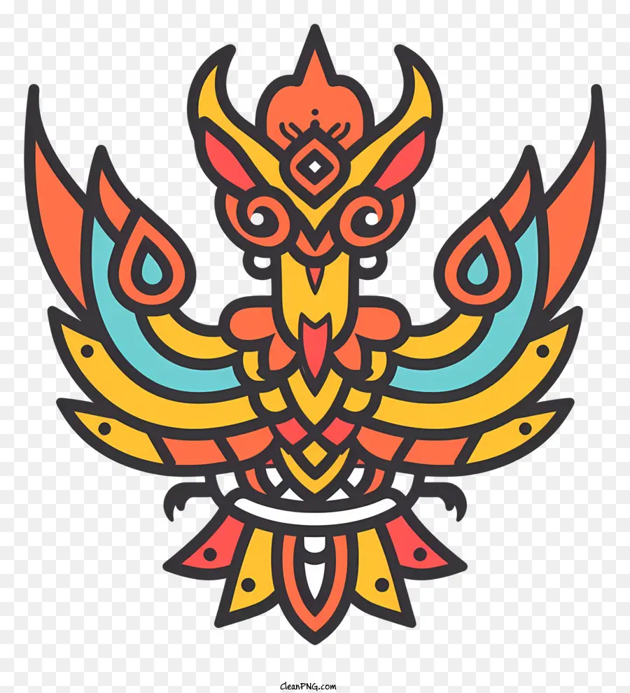 Garuda，Pássaro Ornamentado PNG