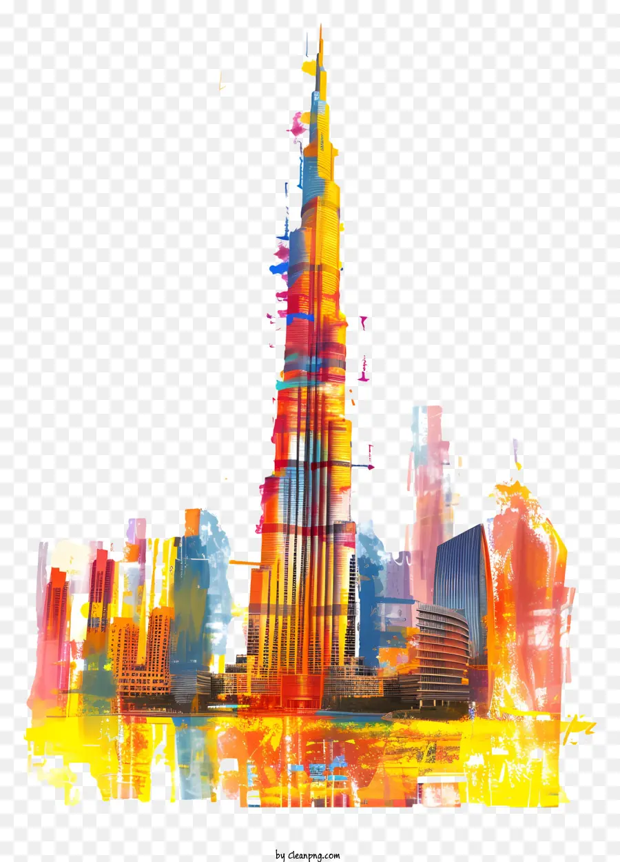 O Burj Khalifa，Edifício Mais Alto Do Mundo PNG