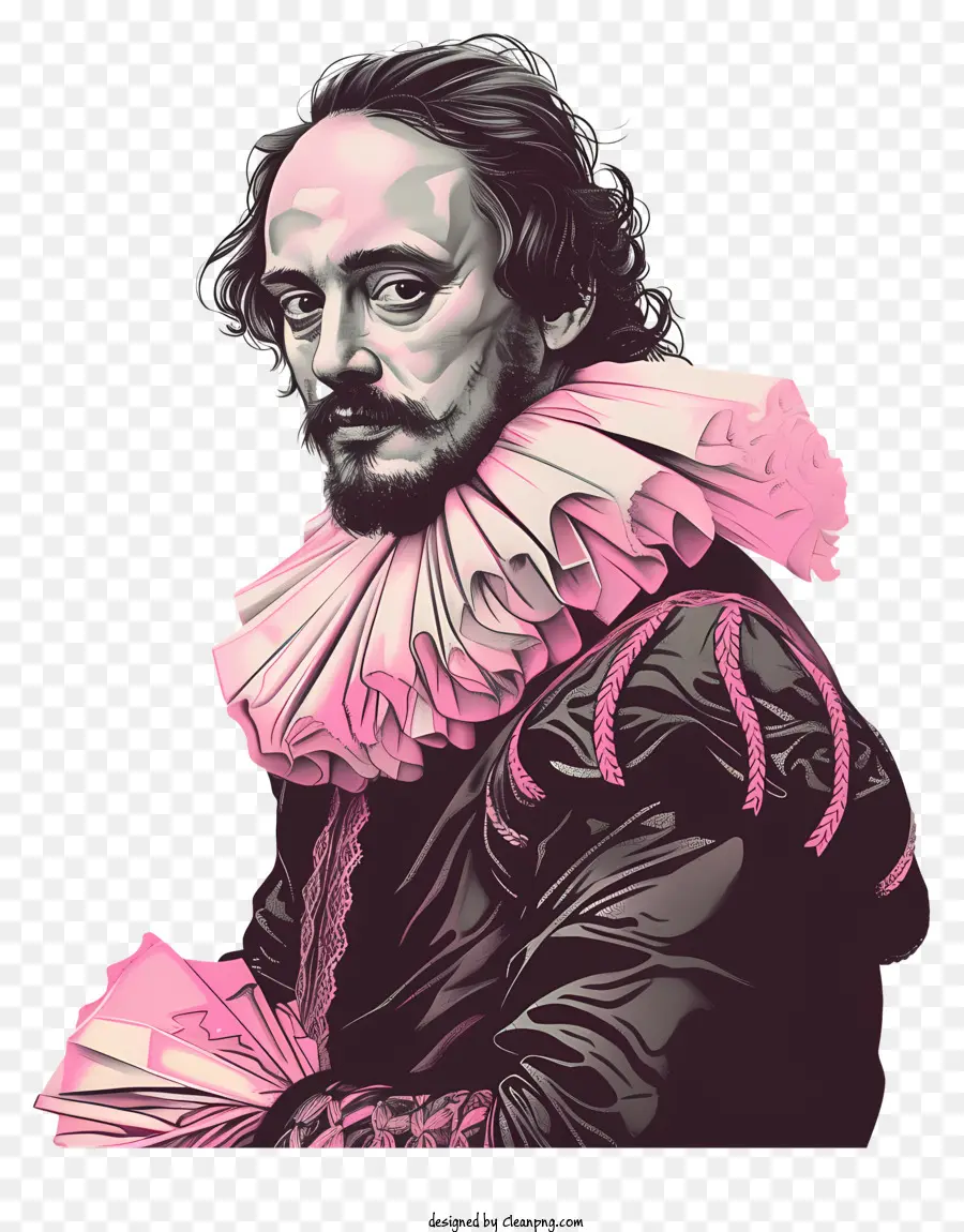 Shakespeare，Pintura Digital PNG