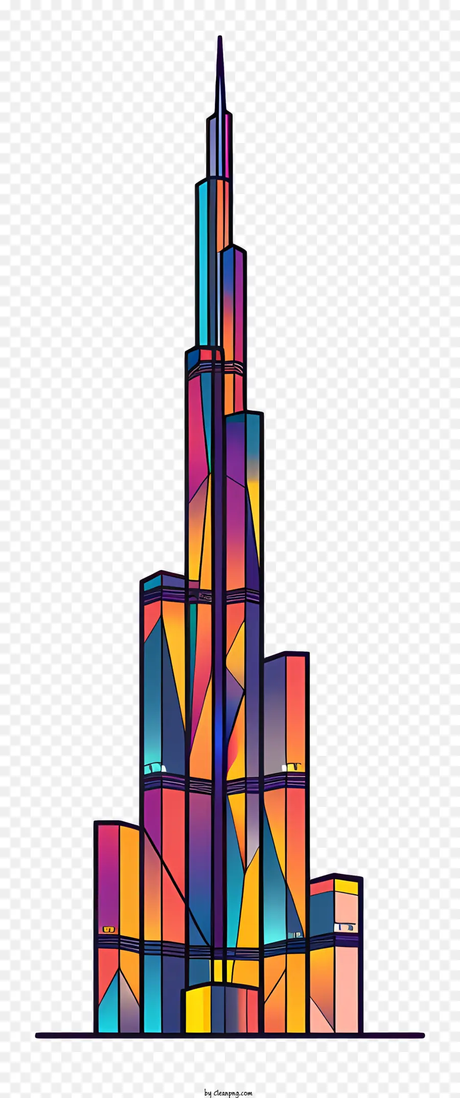 O Burj Khalifa，Modern Skyscraper PNG