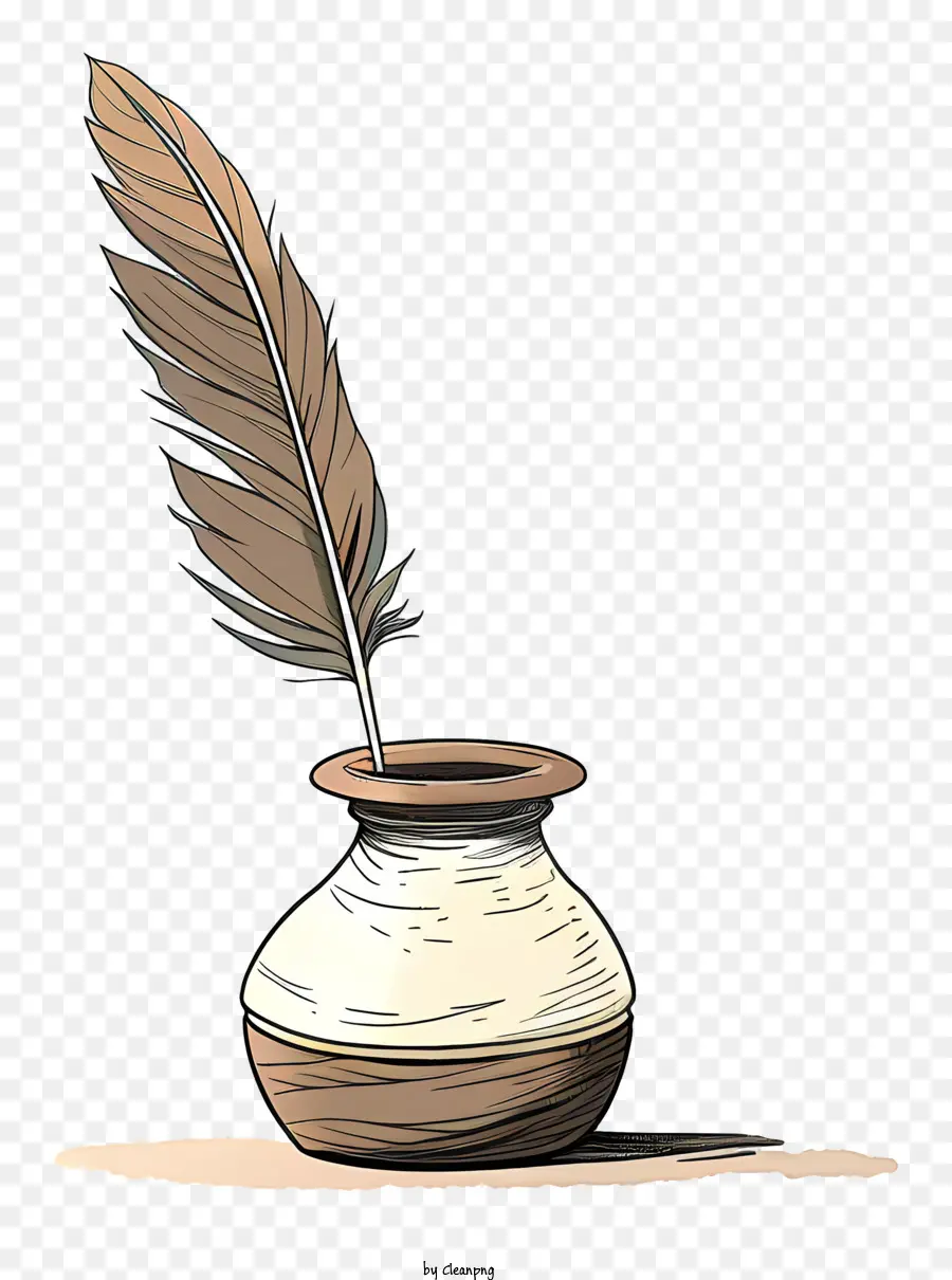 Quill Inkwell，Desenho PNG