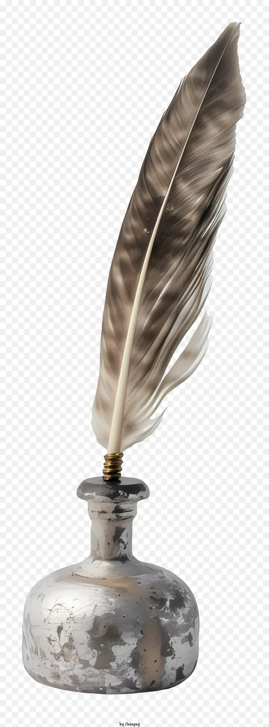 Quill Inkwell，Quill De Tinta PNG