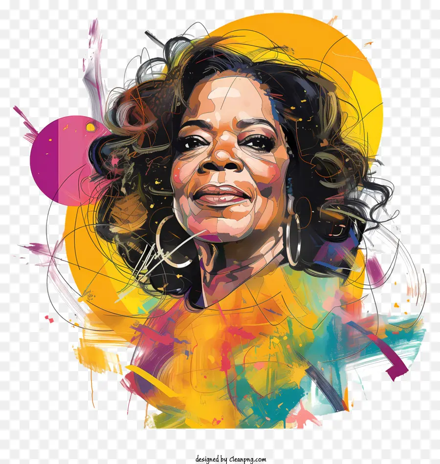 Oprah Winfrey，Trabalho De Arte Digital PNG
