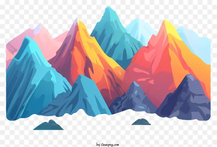 Montanhas，Montanhas Coloridas PNG