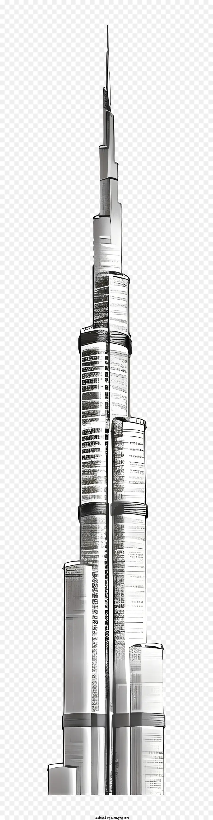 O Burj Khalifa，Paisagem Urbana Futurista PNG