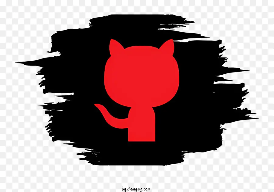 Ícone Do Github，ícone De Gato Vermelho PNG