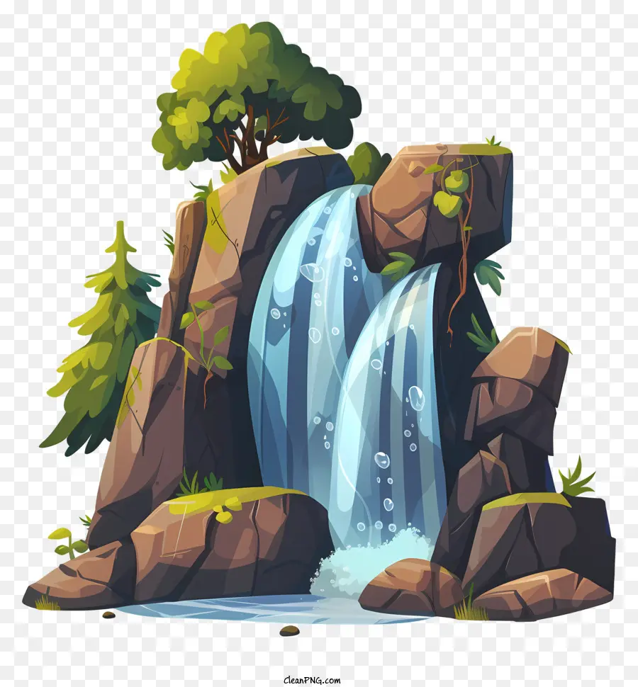 Cachoeira，Cachoeira De Desenhos Animados PNG