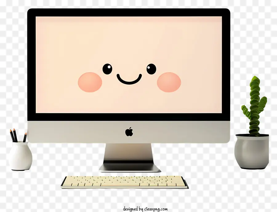 Monitor De Computador，Smiley Face PNG