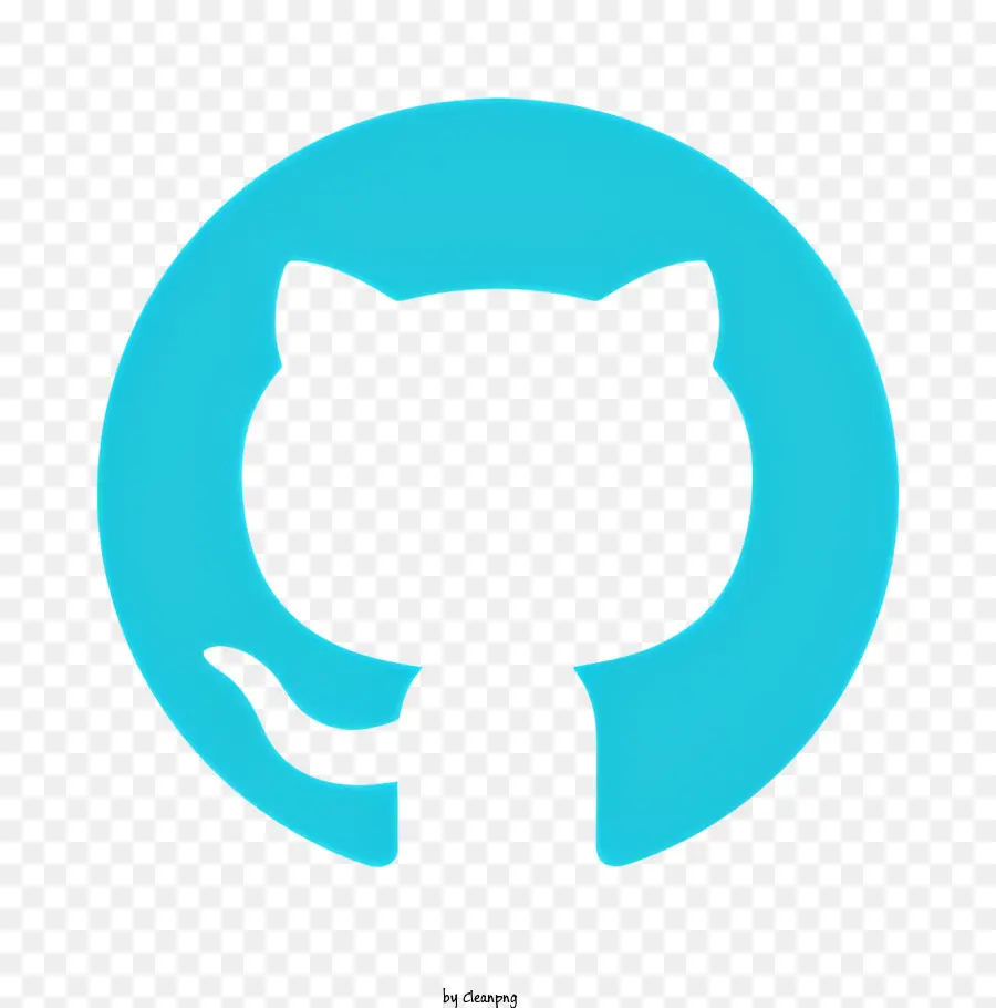 O Github ícone，Silhouette Cat PNG