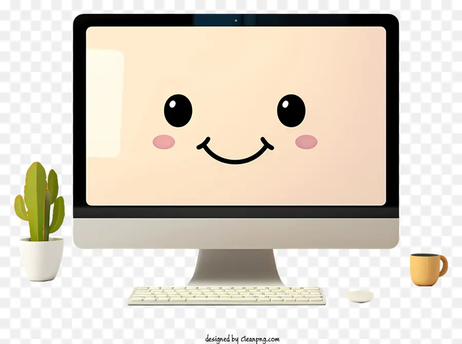 Monitor De Computador，Computador Fofo PNG