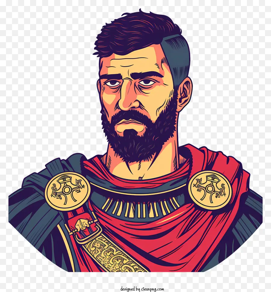 Soldado Roma Antiga，Ilustração De Personagem PNG