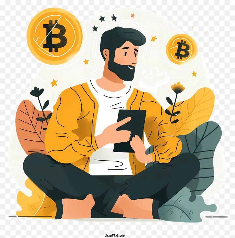 Bitcoin，Moeda Digital PNG