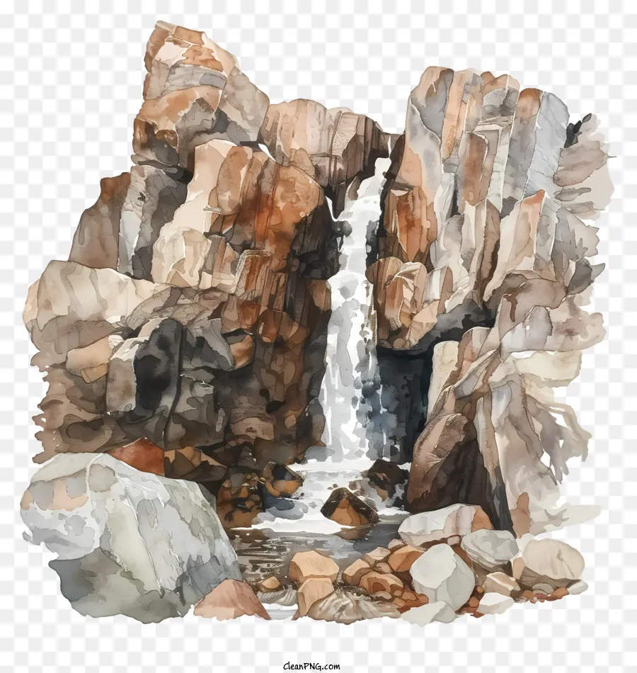 Cachoeira，Formação Rochosa PNG