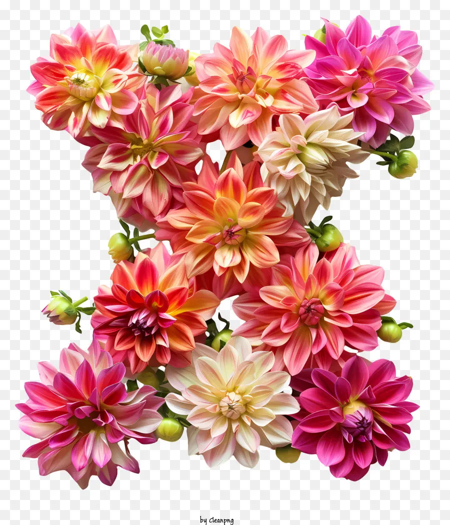 Carta Floral X，Buquê PNG