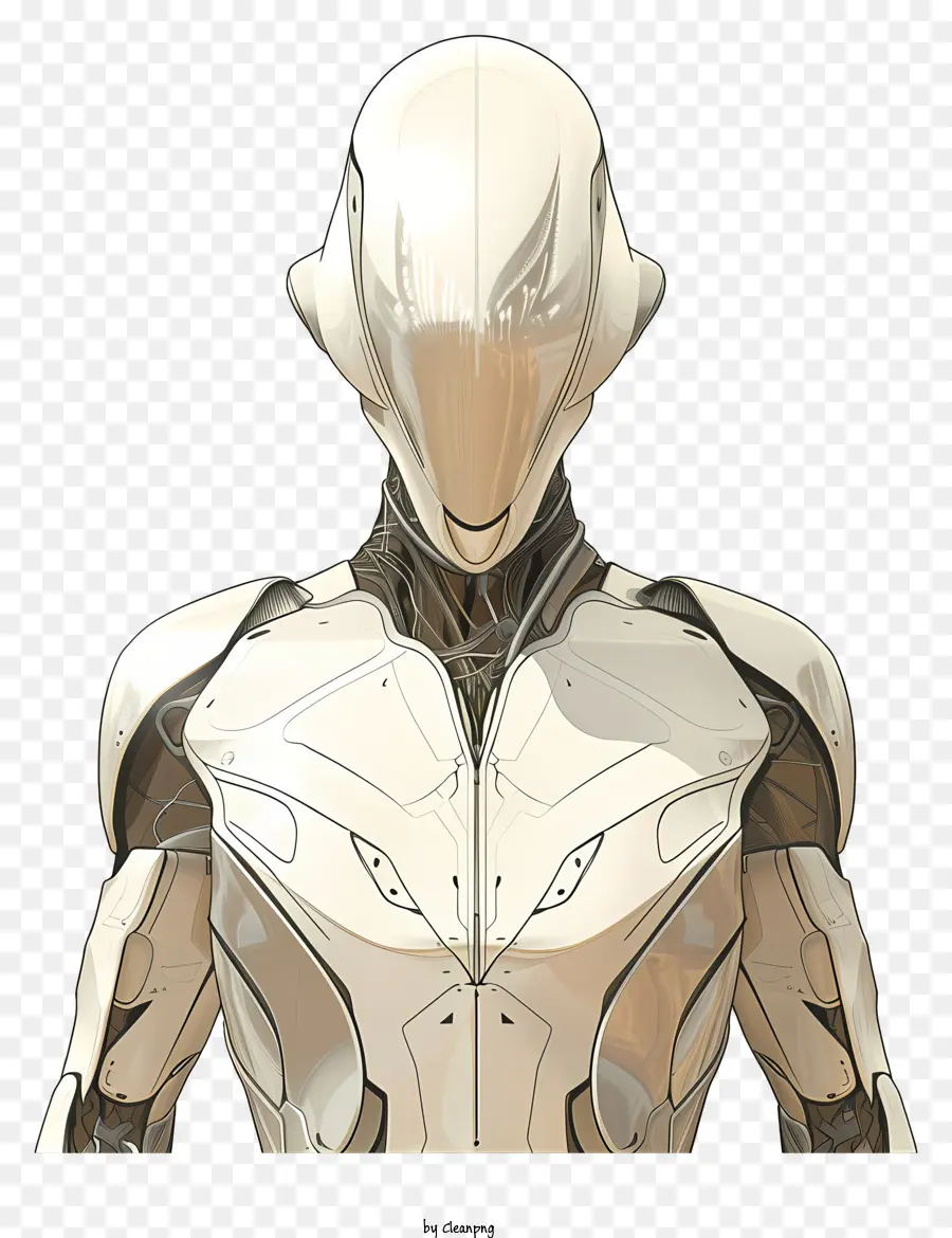 Bioman，Robô Humanóide Branco PNG